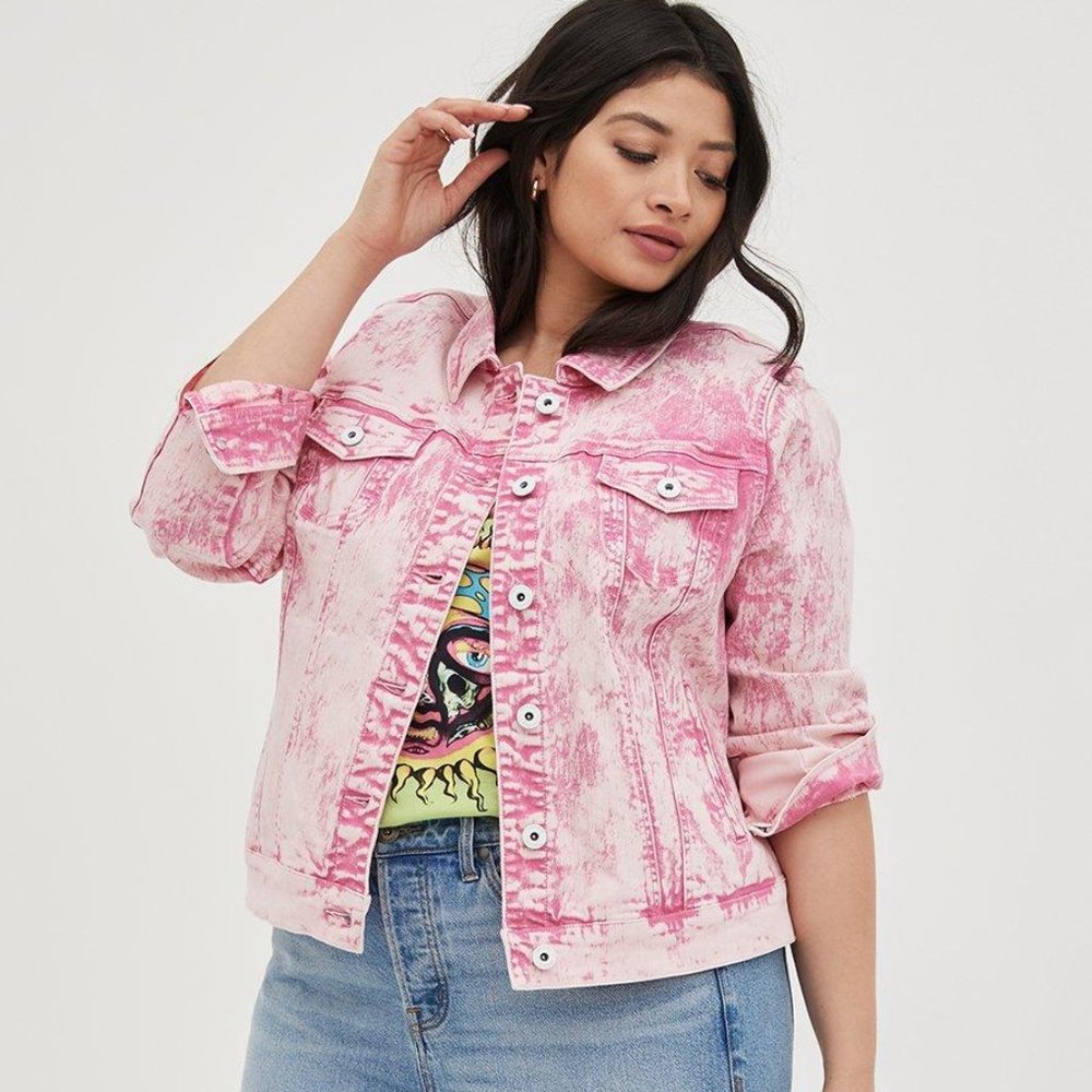 Torrid Pink Denim Jacket